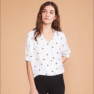 Loft Heart Drape Blouse